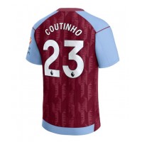 Fotbalové Dres Aston Villa Philippe Coutinho #23 Domácí 2023-24 Krátký Rukáv